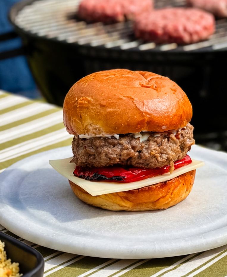 Burger d'agneau au tzatziki