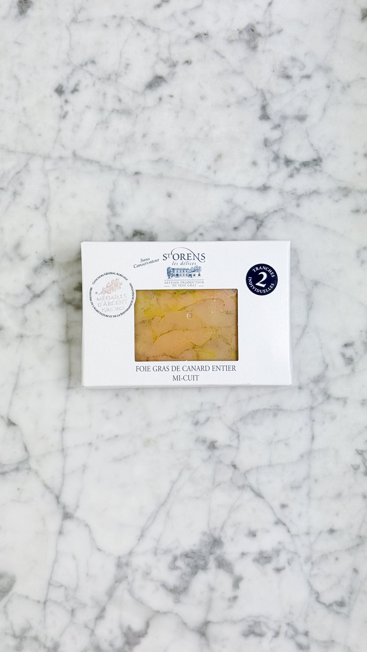 Whole duck foie gras, semi-cooked – 2 Slices