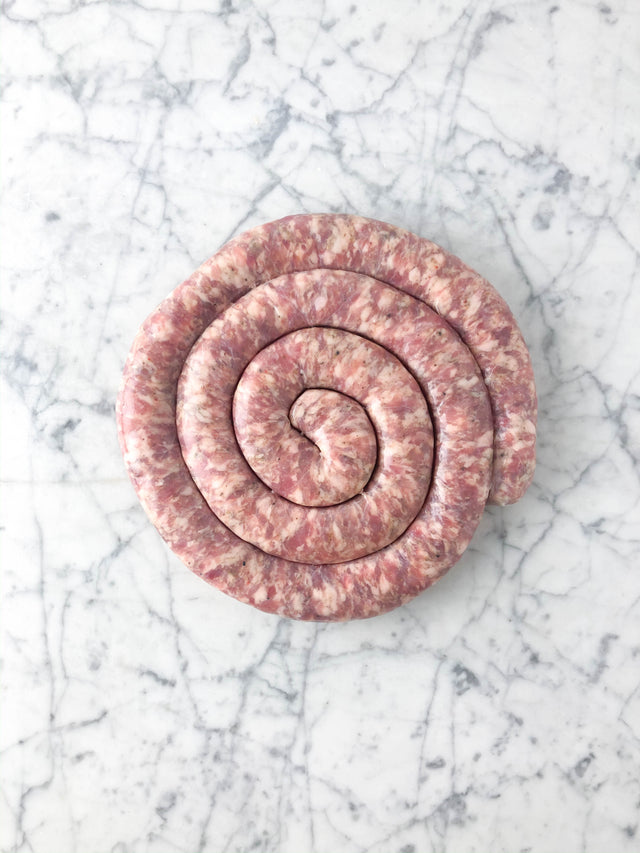 Menapii: Hand-Cut Rustic Sausage with Herbs